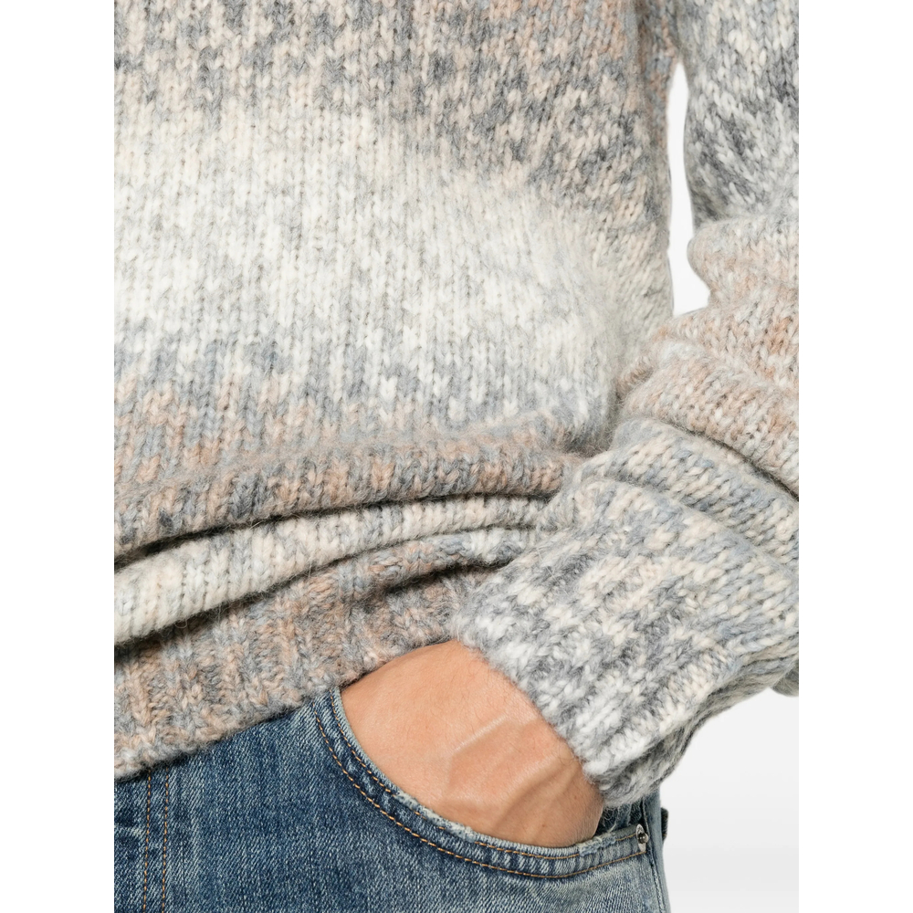 Gradient-Effect Chunky-Knit Sweater