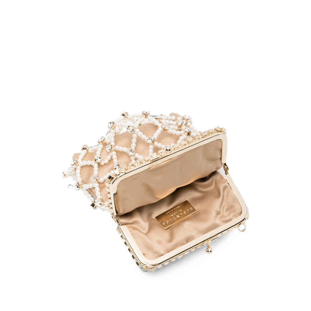 Crystal-Embellished Shoulder Bag