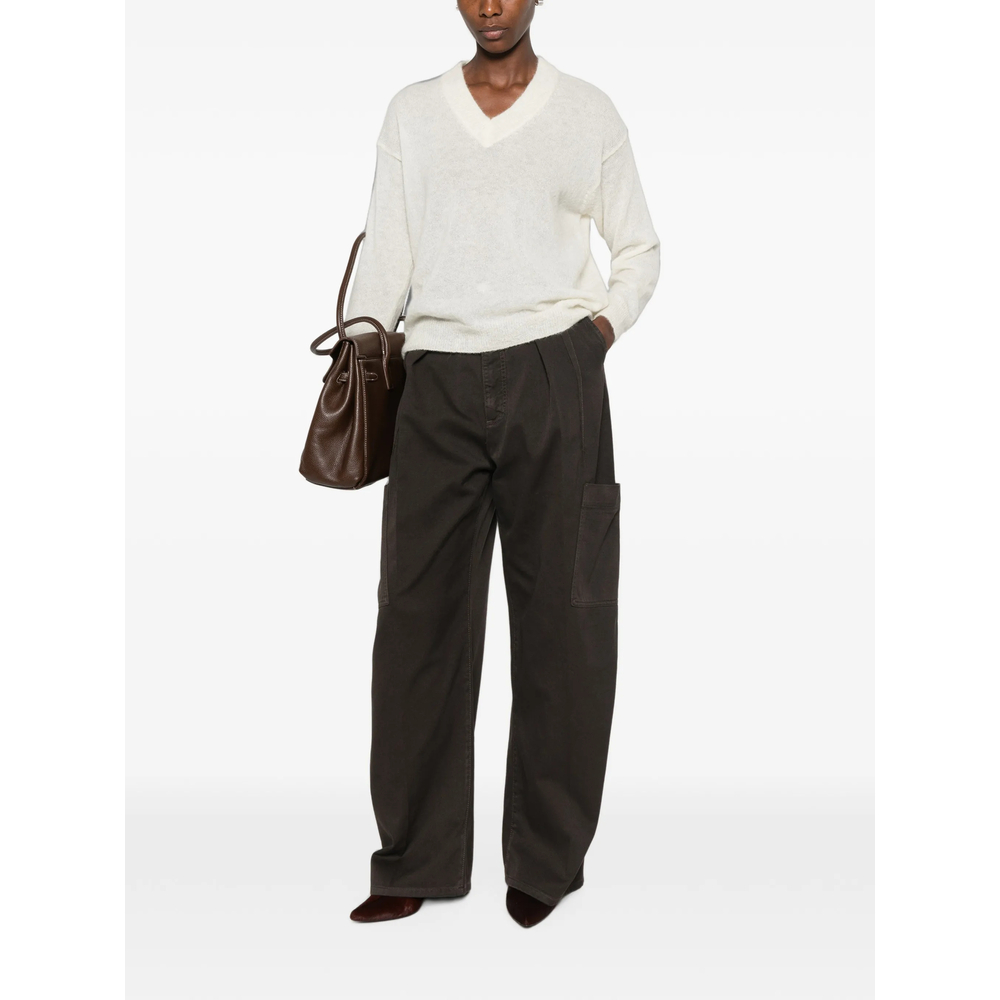 V-Neck Drop-Shoulder Sweater