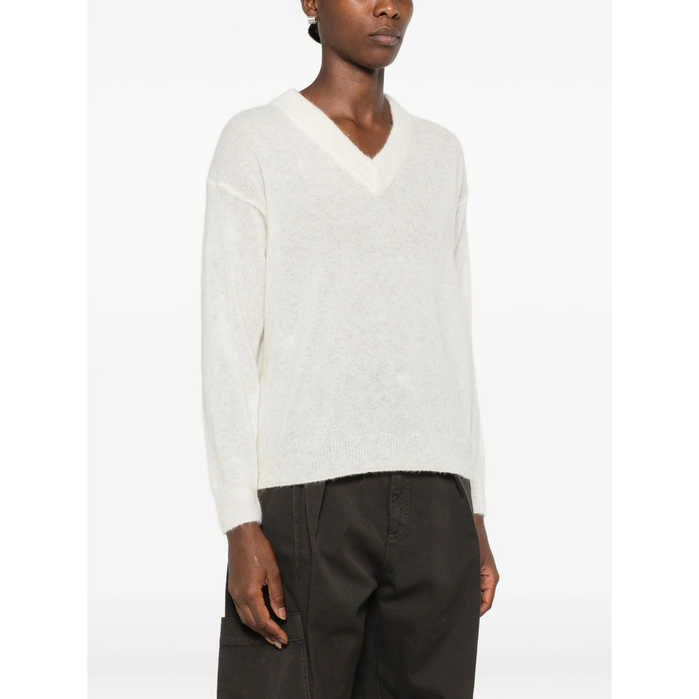 V-Neck Drop-Shoulder Sweater