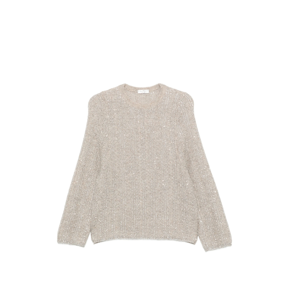 Panicale Cashmere Sequin-embellished Ribbed-knit Sweater