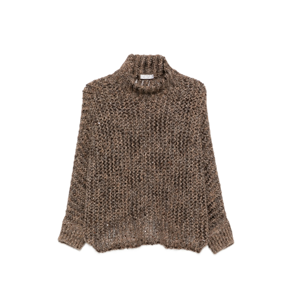 Panicale Cashmere Sequin-embellished Roll-neck Sweater