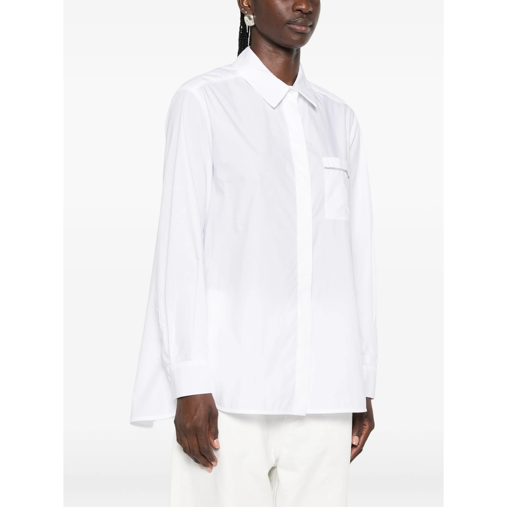 Embellished-Pocket Shirt