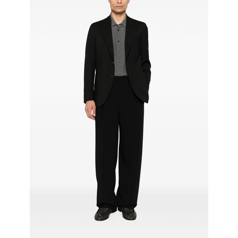 Tailored Two-Pleat Trousers In Pure Virgin Wool