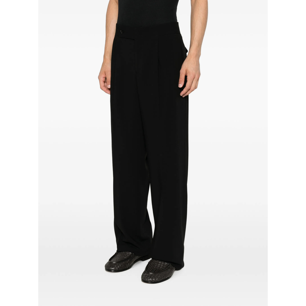 Tailored Two-Pleat Trousers In Pure Virgin Wool