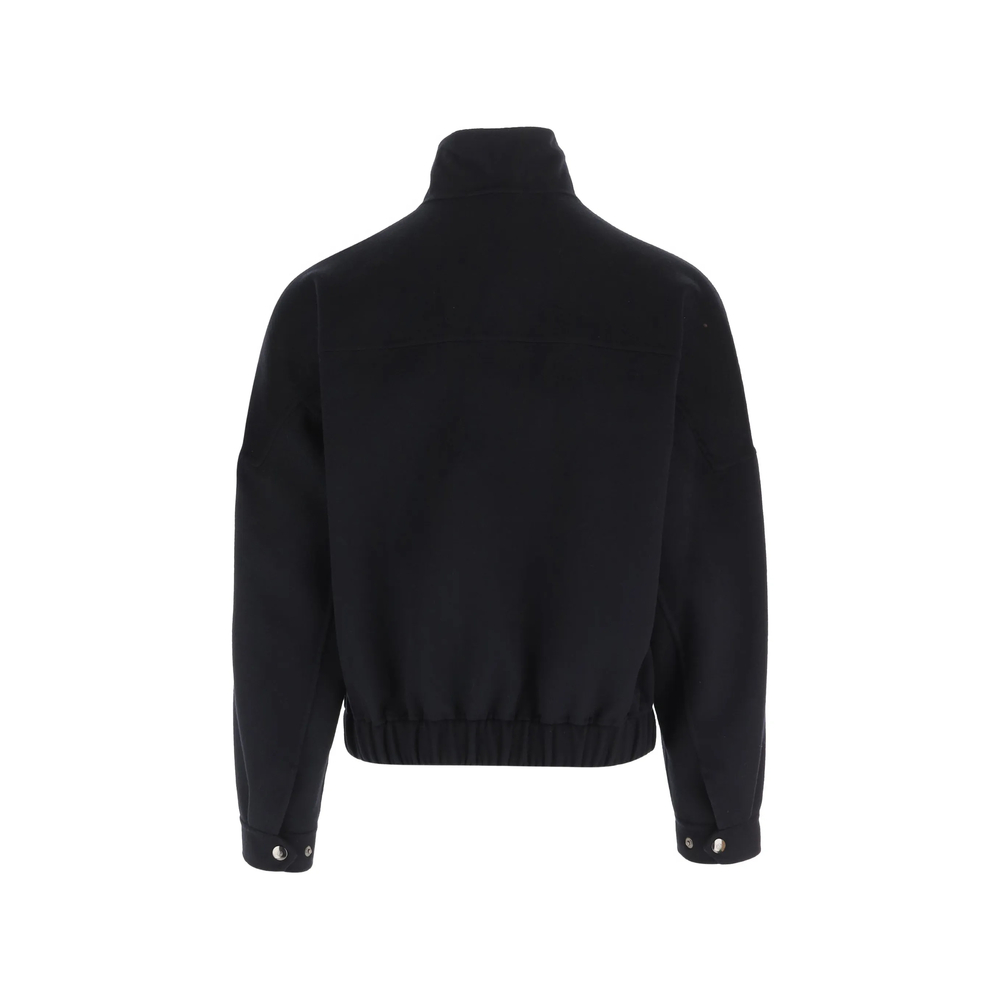 Zip-Up High-Neck Jacket