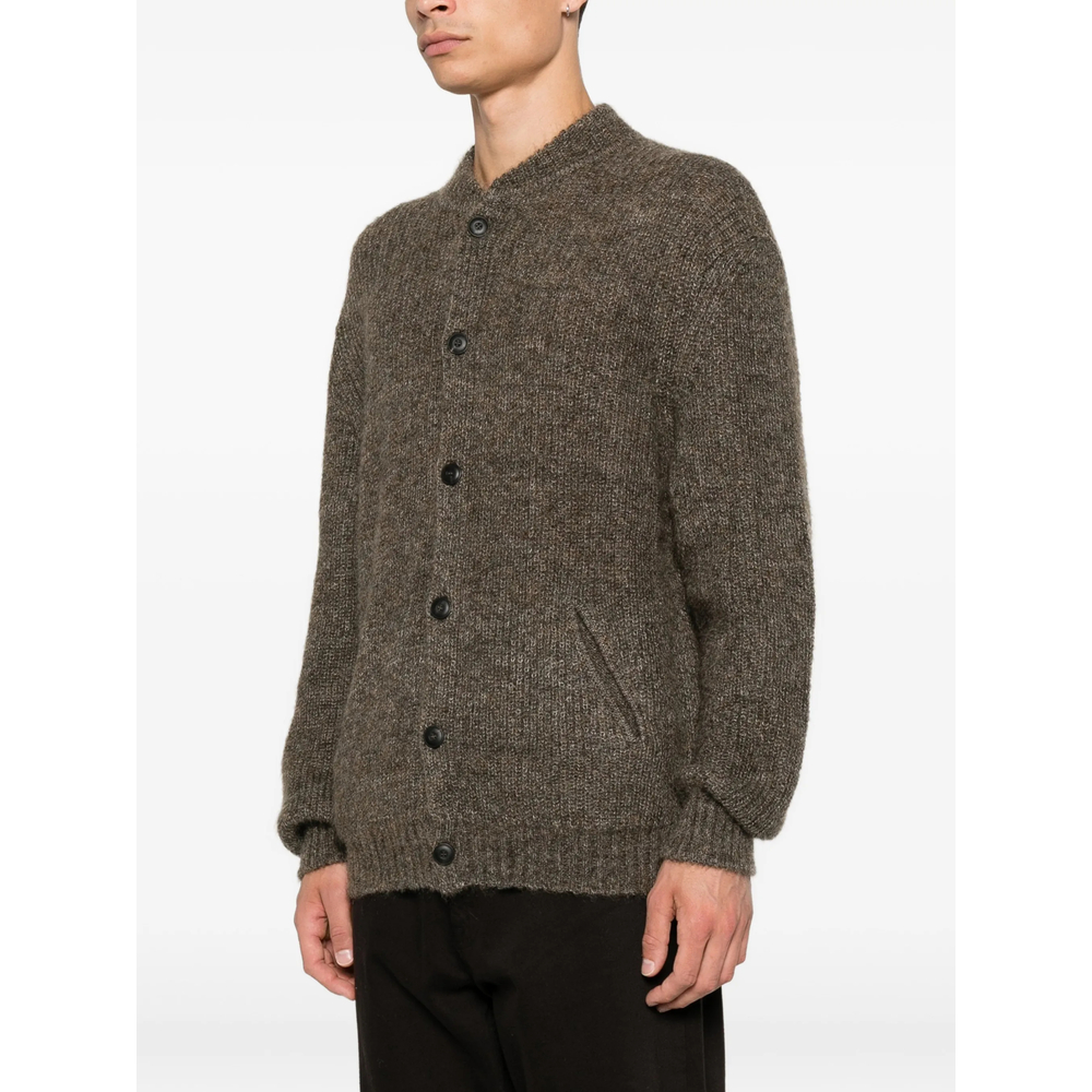 Regular-Fit Mohair Wool Cardigan