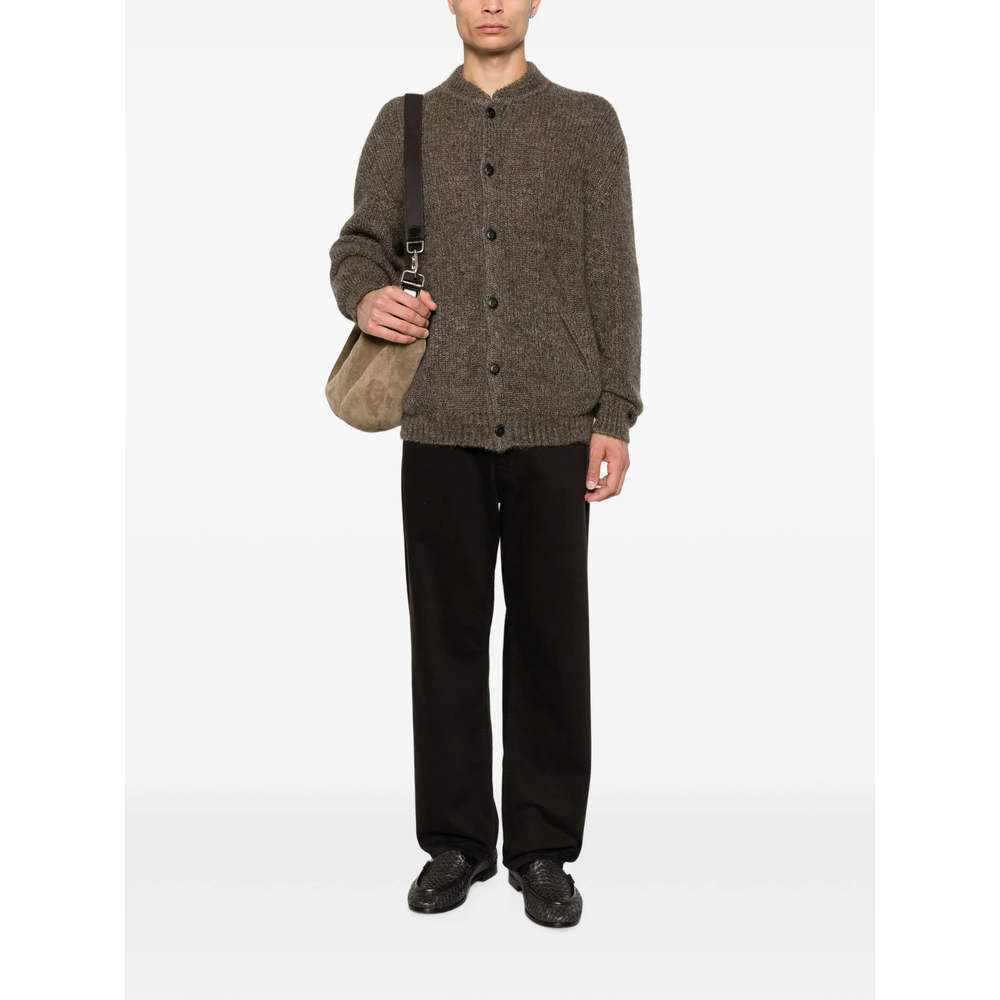 Regular-Fit Mohair Wool Cardigan