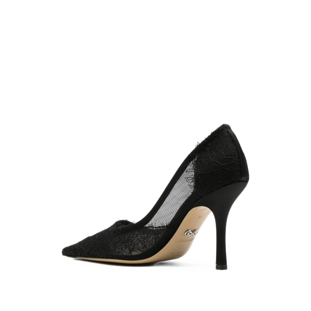 Devon Lace Heeled Pumps