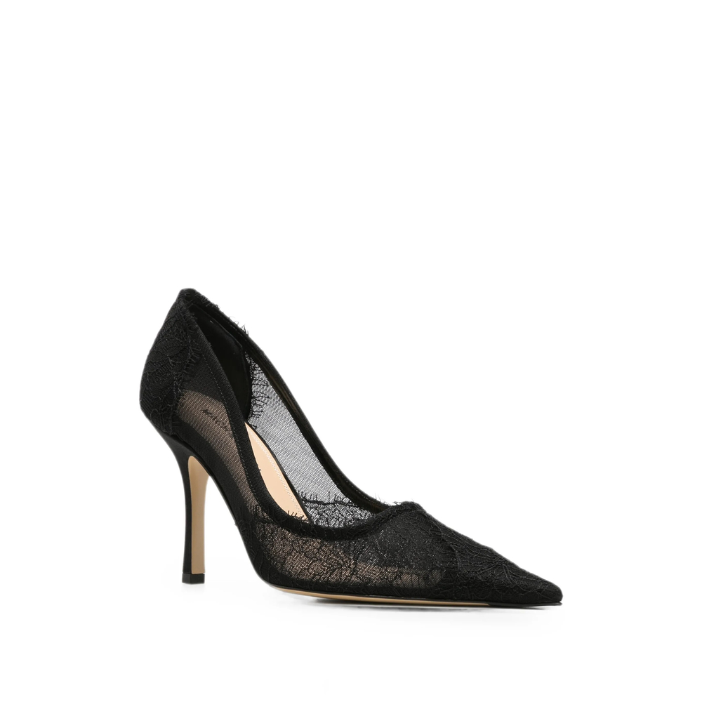 Devon Lace Heeled Pumps