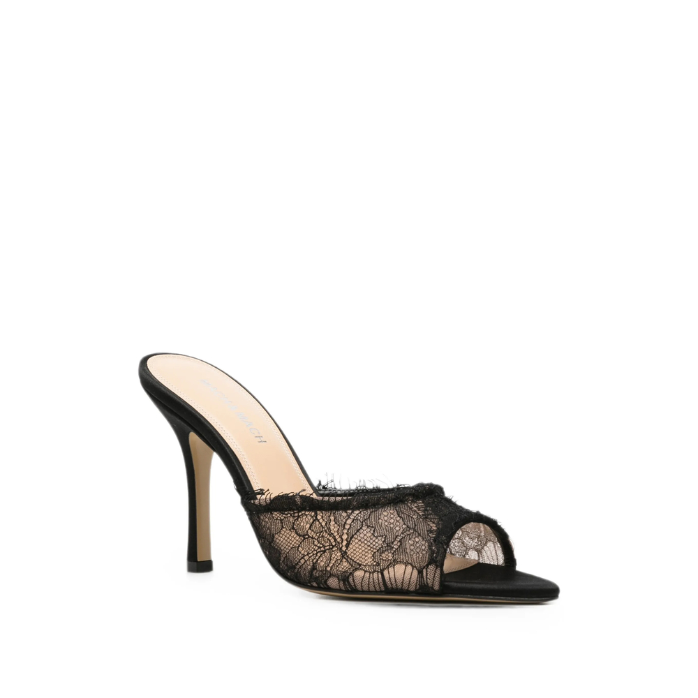 Devon Chantilly Lace Mules