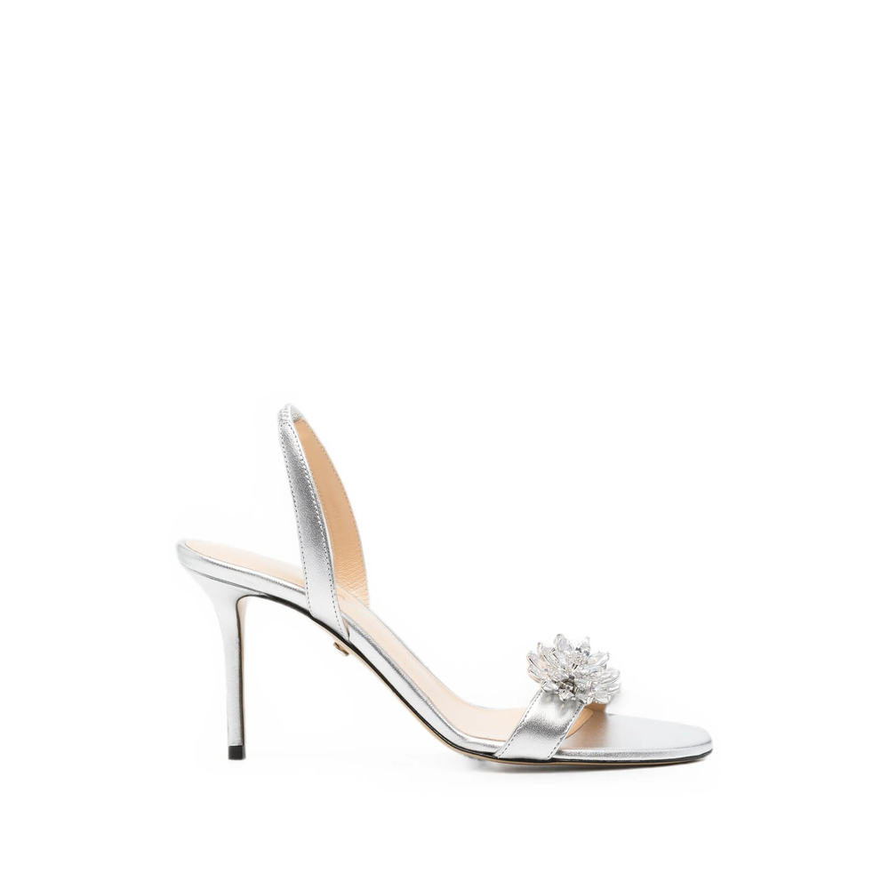 Mach & Mach Crystal-embellished Leather Sandals