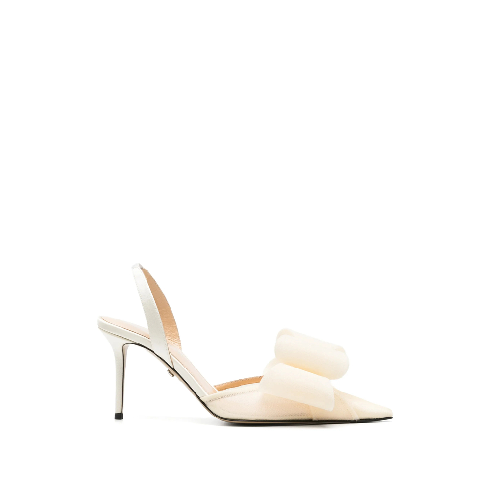 Mach & Mach Bow-detail Slingback Pumps