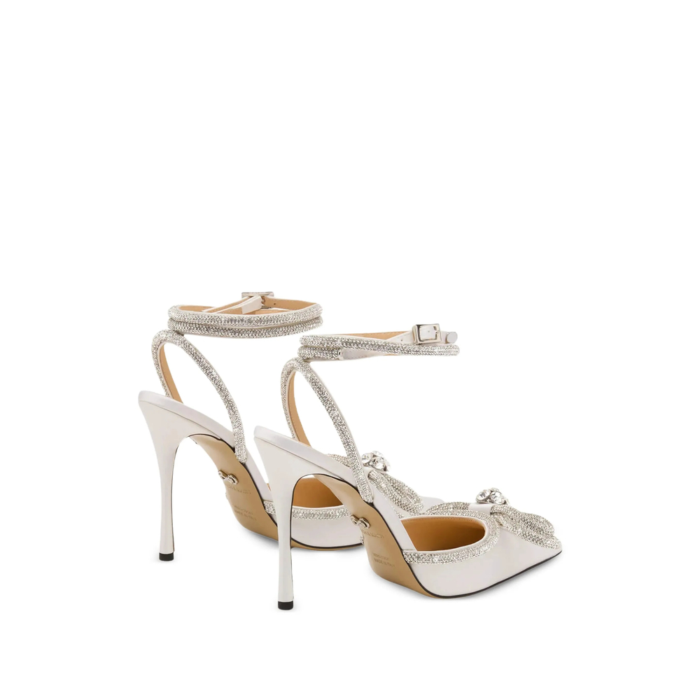 Double-Bow Heeled Pumps