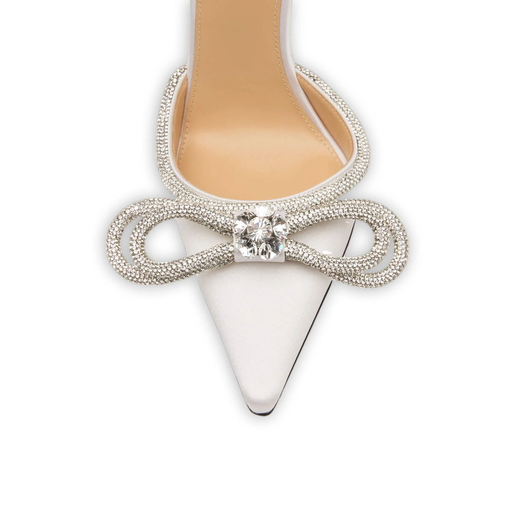 Double-Bow Heeled Pumps