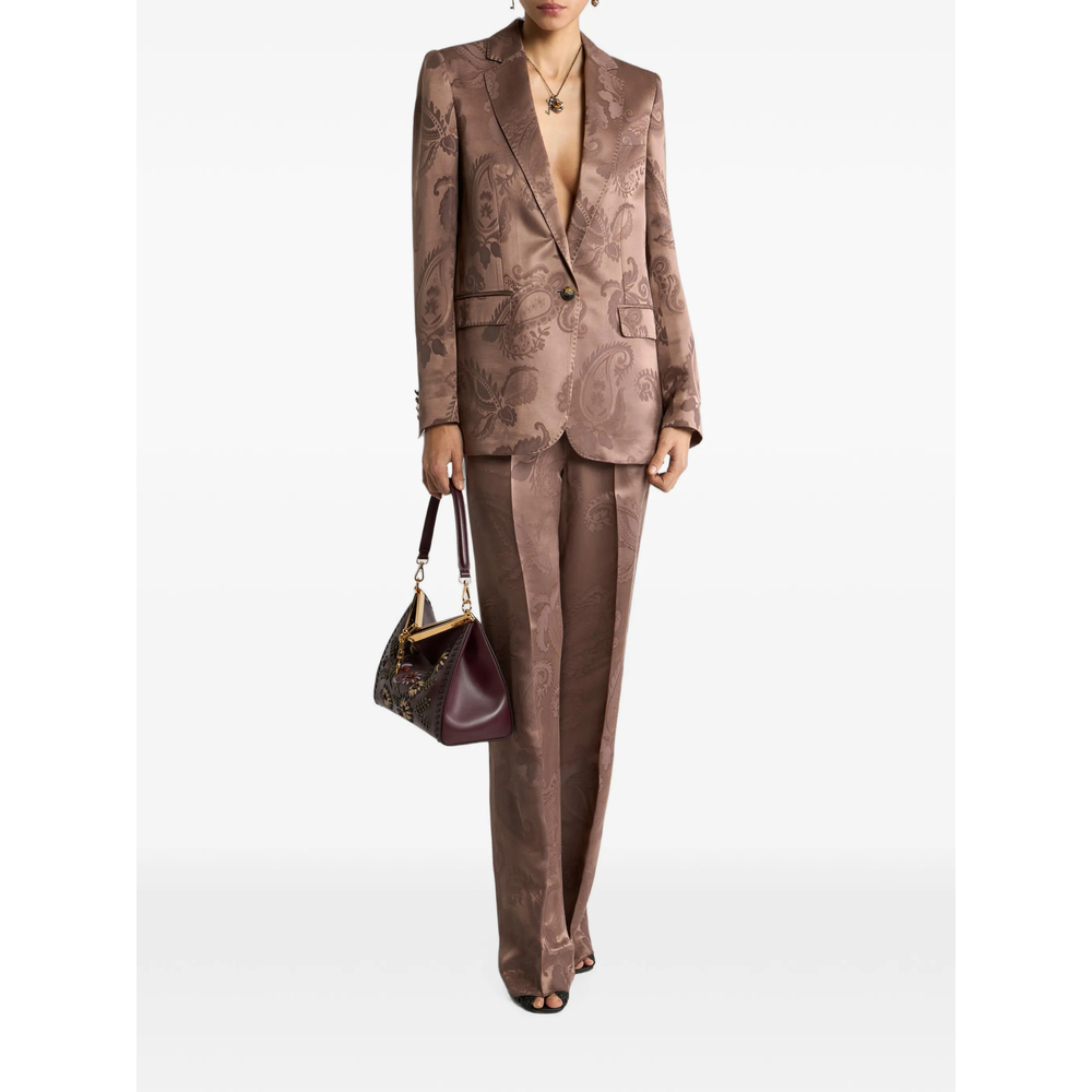 Jacquard Single-Breasted Jacket