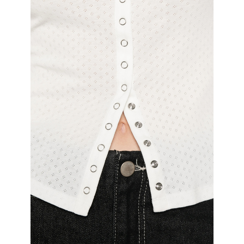 Re/Done Olivia Press-Stud Top