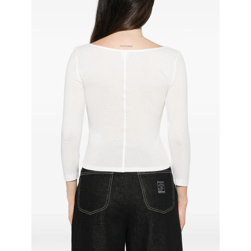 Re/Done Olivia Press-Stud Top