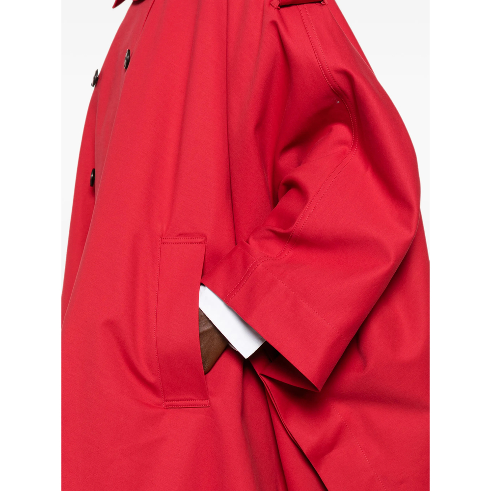 Róhe Double-Breasted Asymmetric-Hem Coat