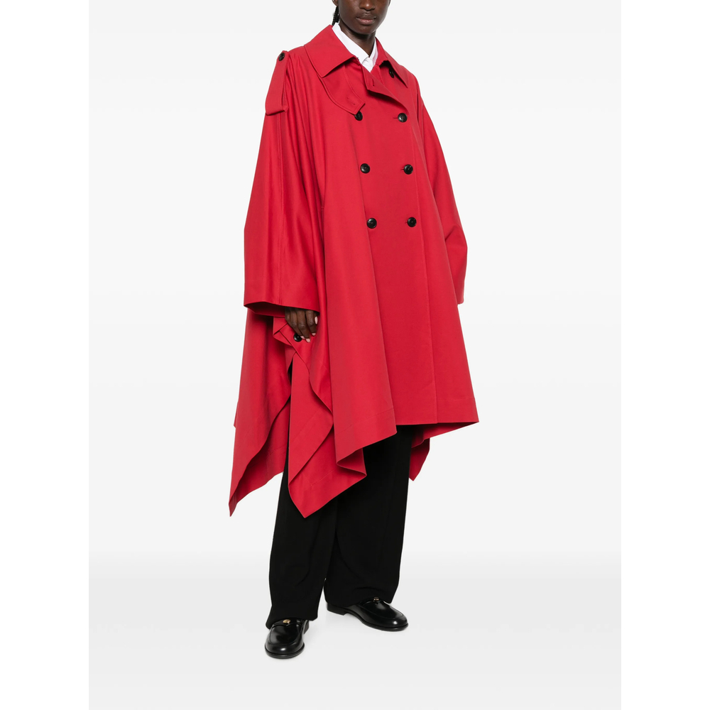 Róhe Double-Breasted Asymmetric-Hem Coat