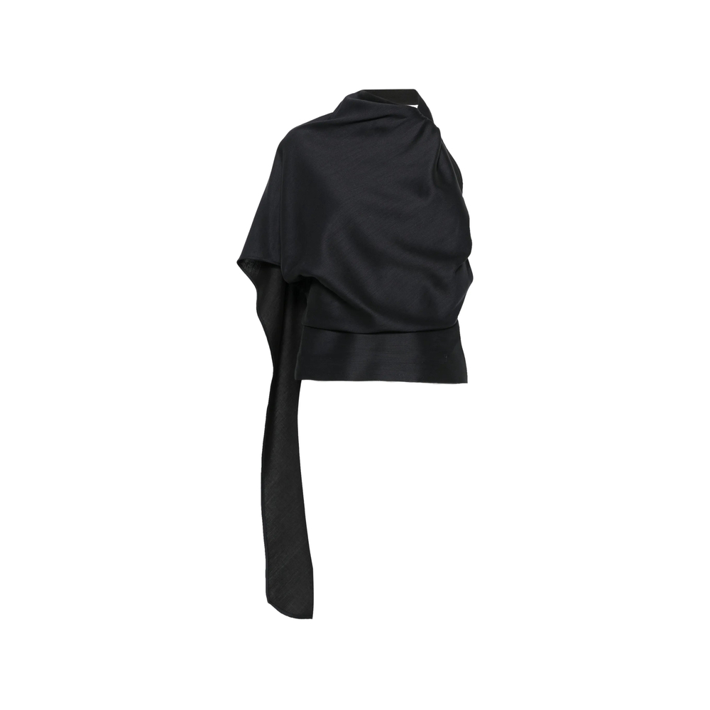 Róhe One-shoulder Scarf-detail Top