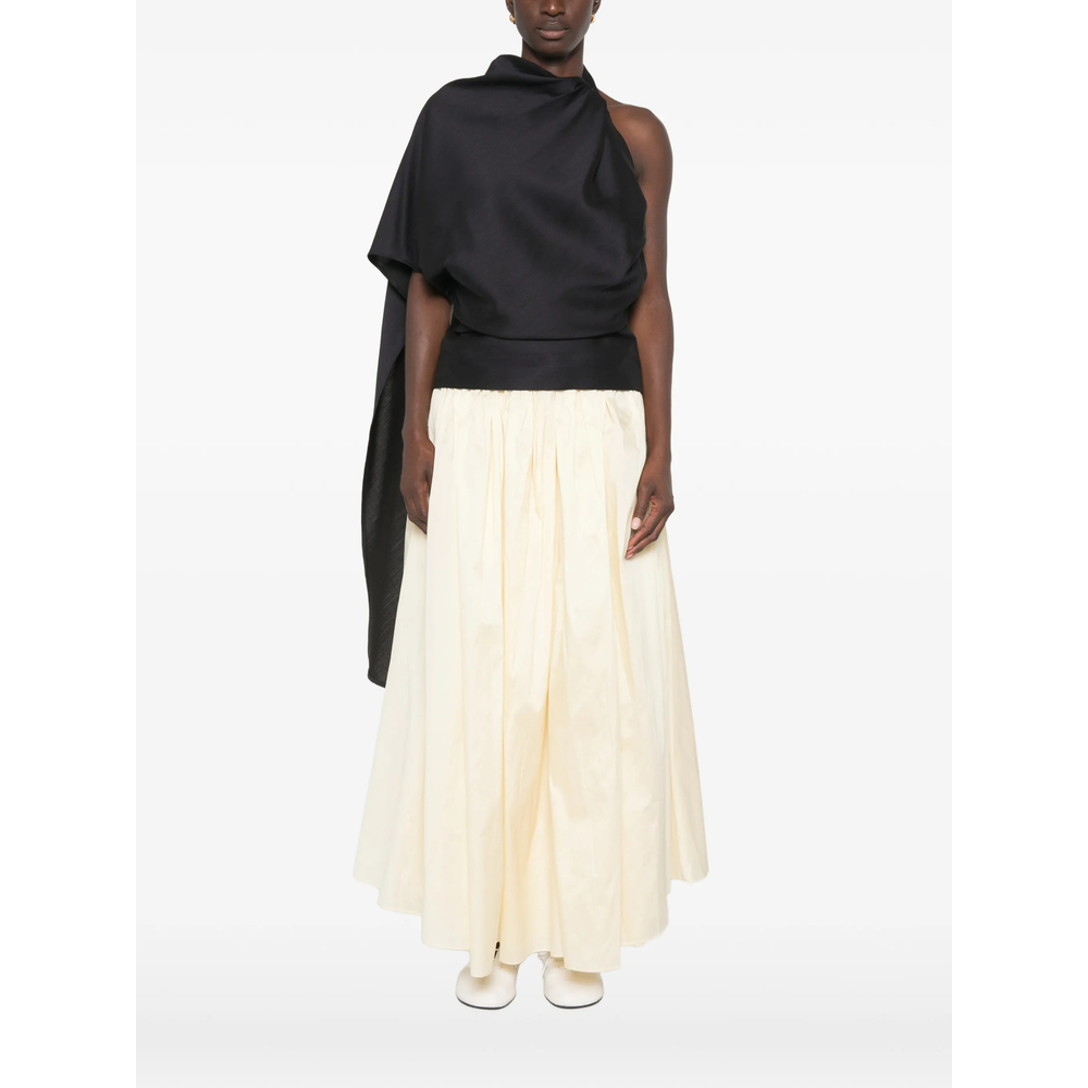 Róhe One-Shoulder Scarf-Detail Top
