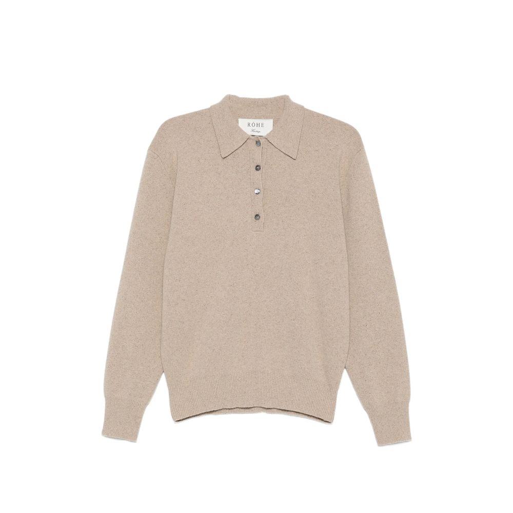 Róhe Button-fastening Polo-collar Sweater