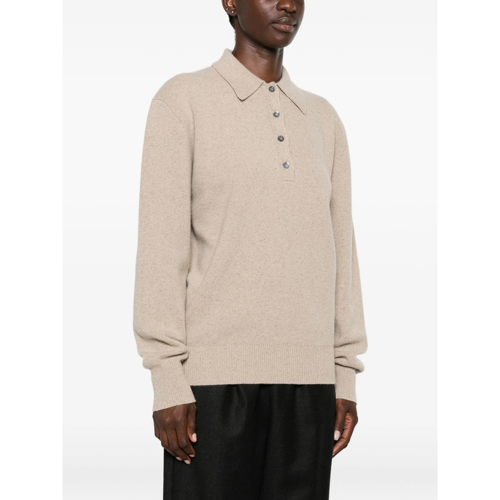 Róhe Button-Fastening Polo-Collar Sweater