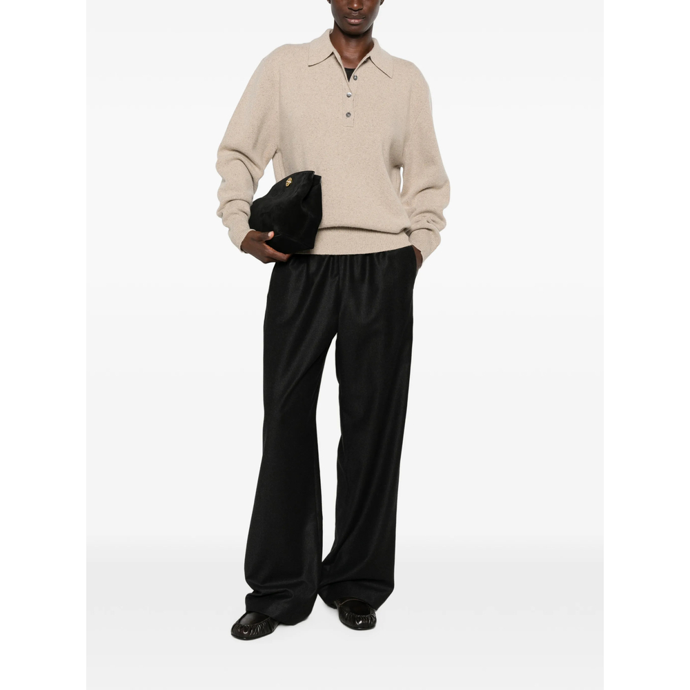 Róhe Button-Fastening Polo-Collar Sweater