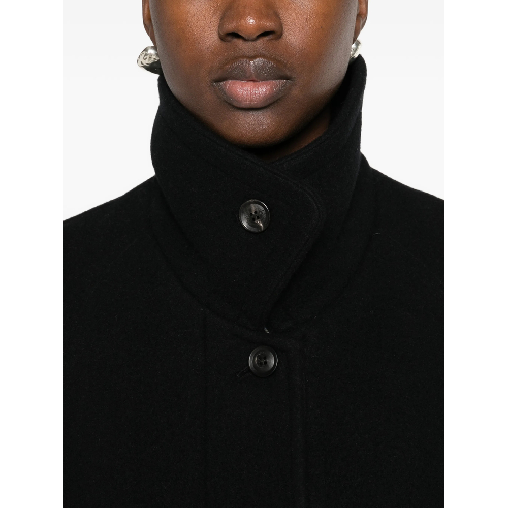 Button-Up Collared Coat