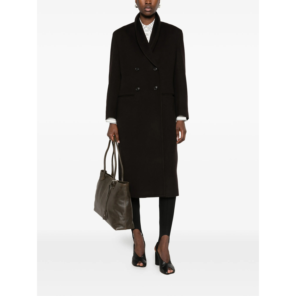 Double-Breasted Shawl-Collar Coat