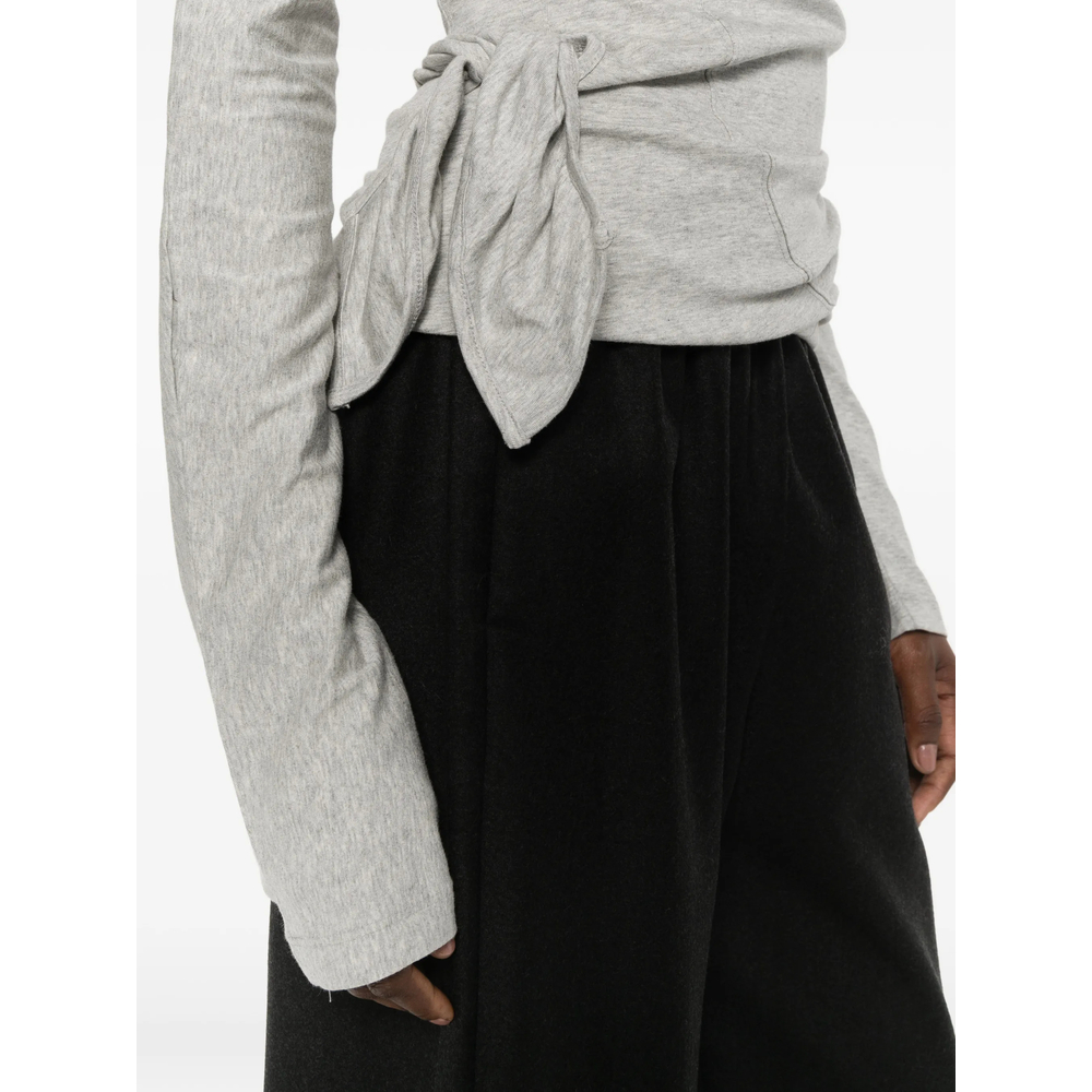 Draped Long-Sleeve T-Shirt