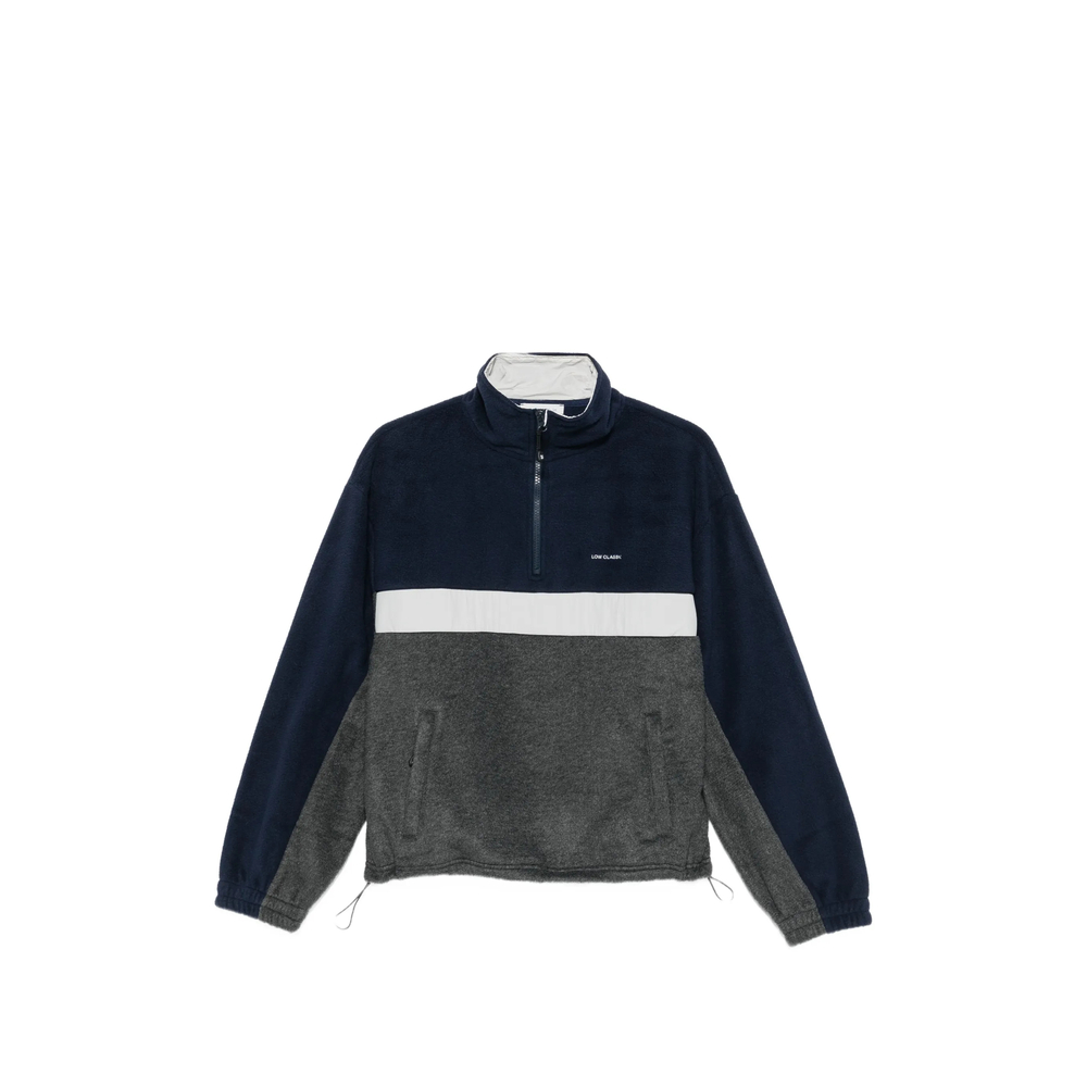 Colourblock Quarter-Zip Sweater