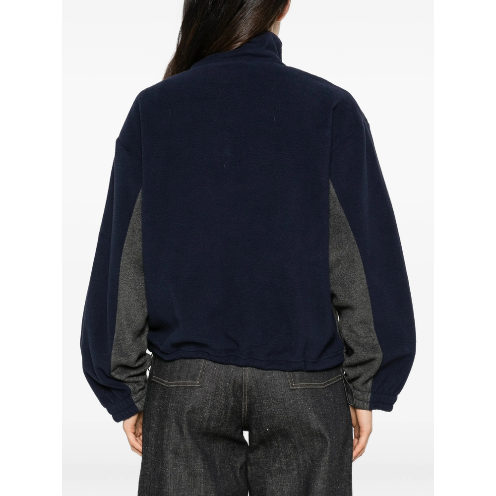 Colourblock Quarter-Zip Sweater