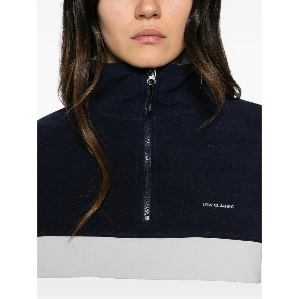 Colourblock Quarter-Zip Sweater