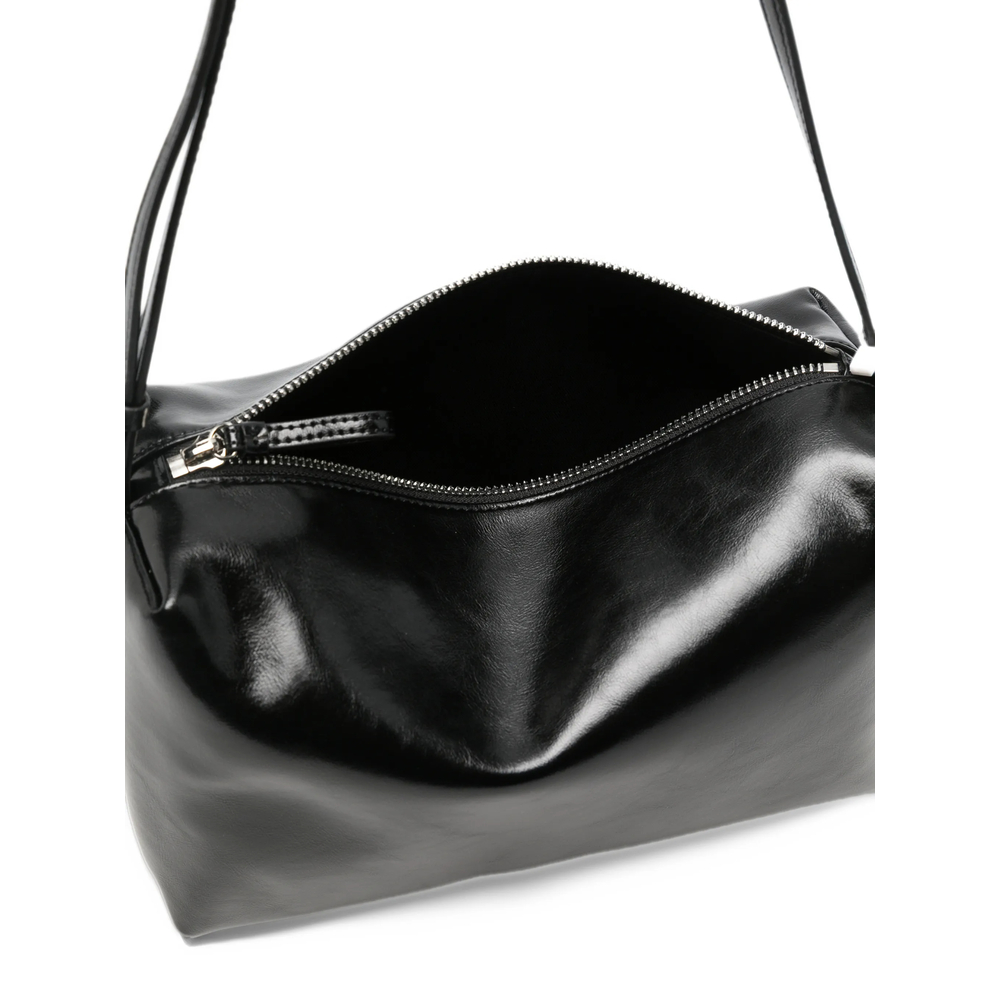 Glossy-Finish Shoulder Bag