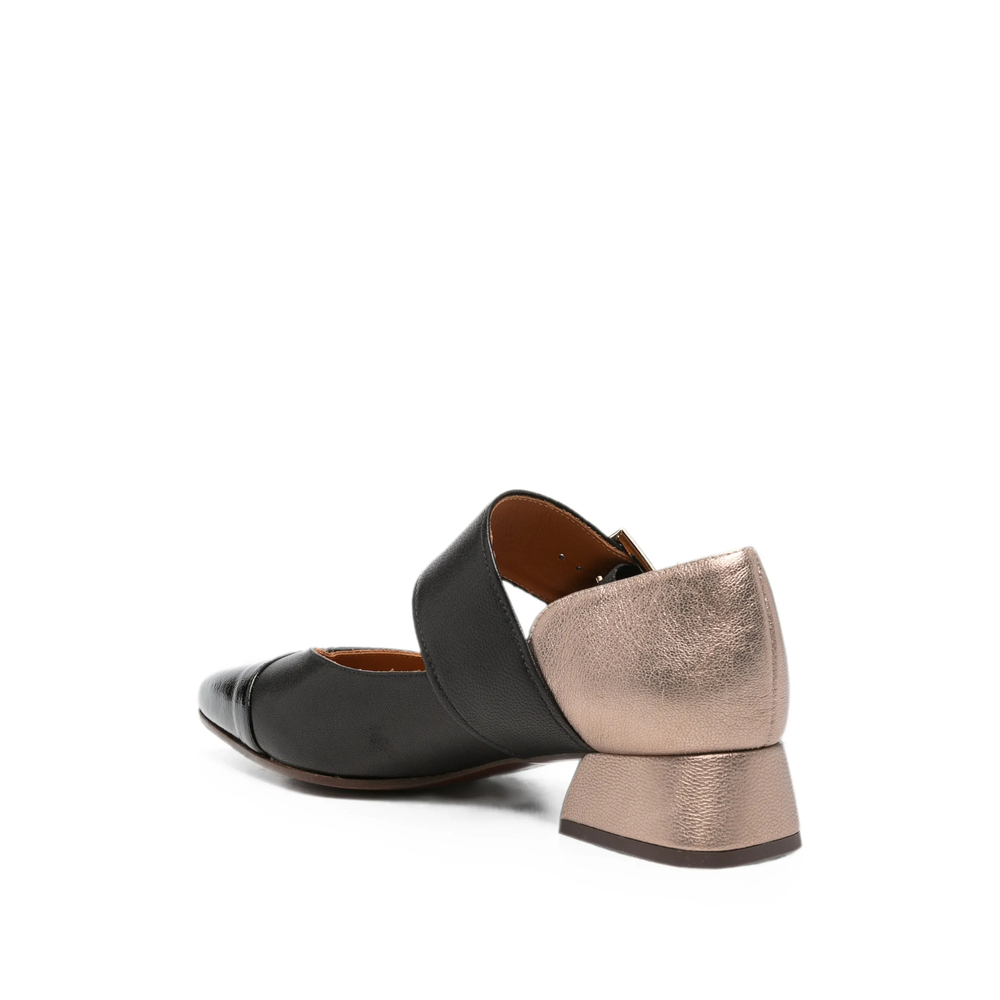 Hebas Buckle-Fastening Pointed-Toe Pumps