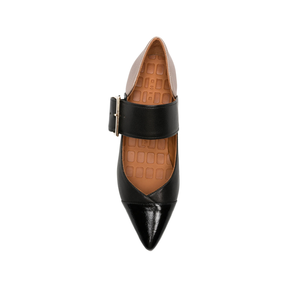 Hebas Buckle-Fastening Pointed-Toe Pumps