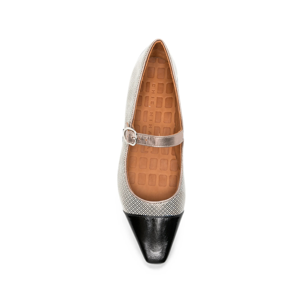 Gallet Buckle-Fastening Cap-Toe Ballet Flats