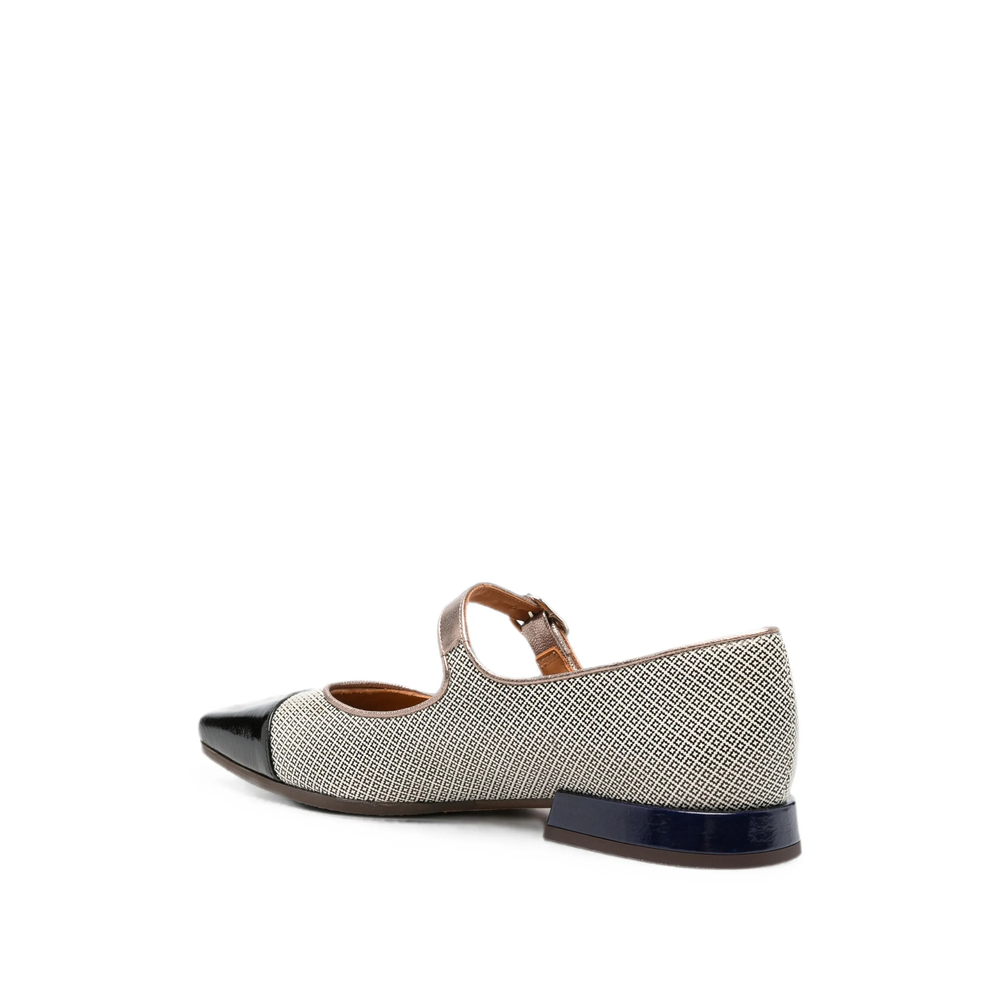 Gallet Buckle-Fastening Cap-Toe Ballet Flats