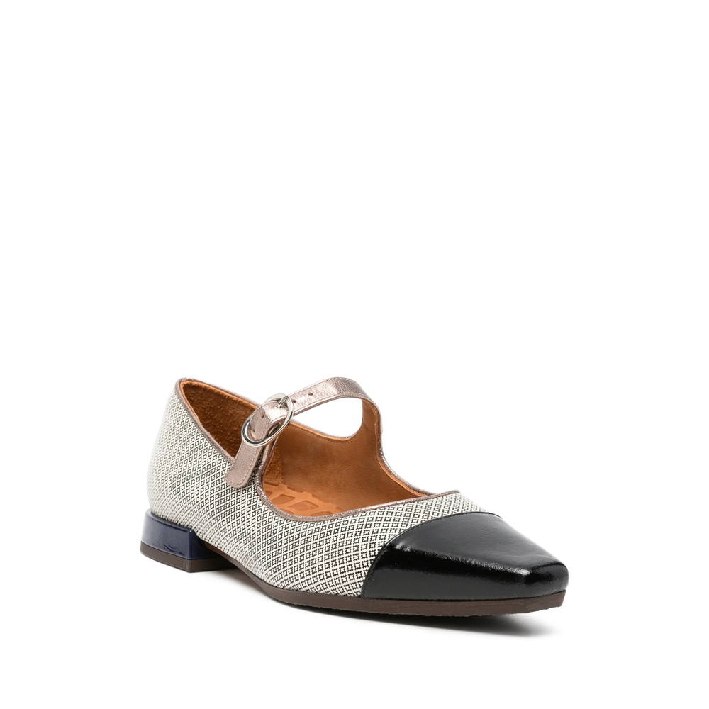 Gallet Buckle-Fastening Cap-Toe Ballet Flats
