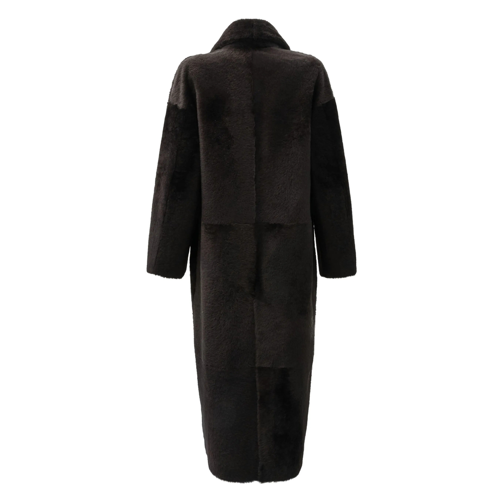 Button Lambskin Coat