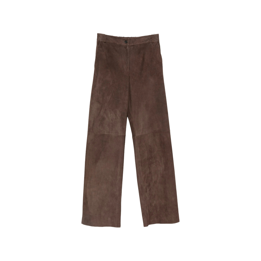 Antonelli Firenze Suede Wide-leg Trousers