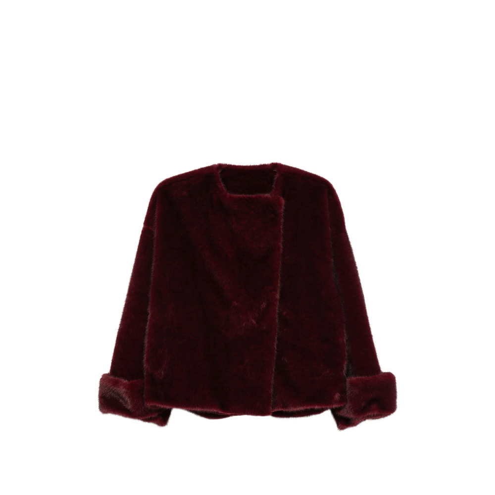 Antonelli Firenze Faux-fur Wide-collar Jacket