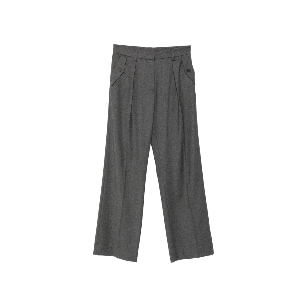 Antonelli Firenze Salice Pleated Wide-leg Trousers
