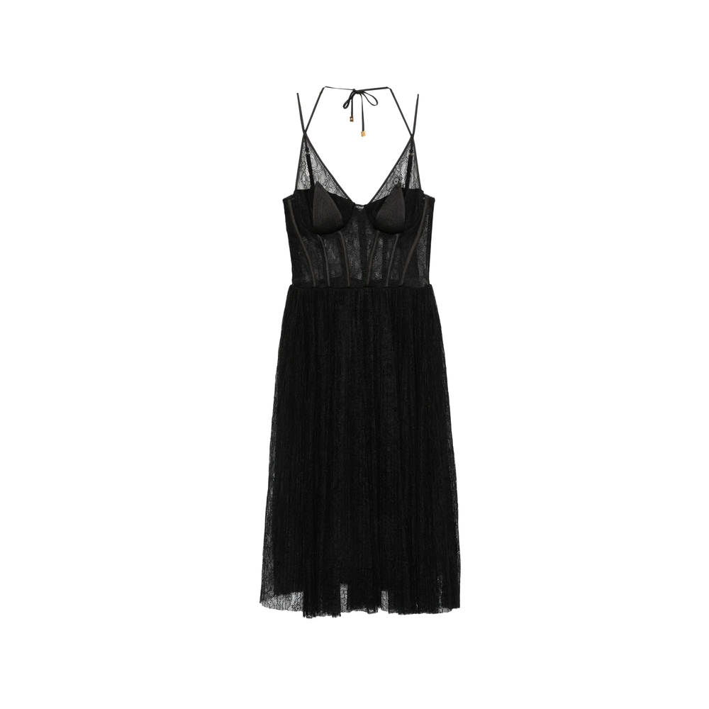 Elisabetta Franchi Dress In Floral Lace