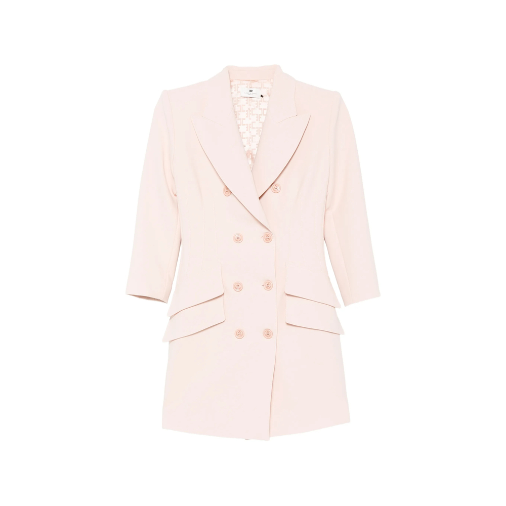 Elisabetta Franchi Double-breasted Peaked-lapel Mini Dress