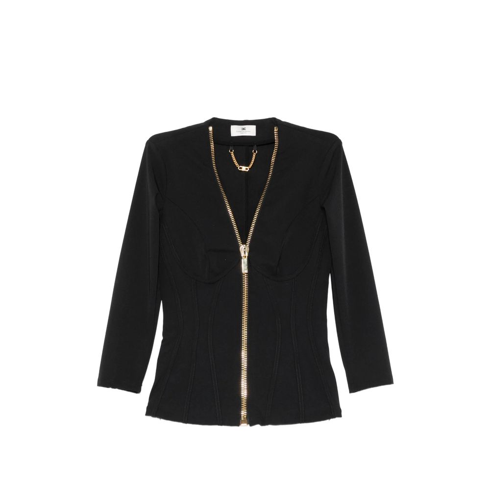 Elisabetta Franchi Zip-up Corset-style Jacket