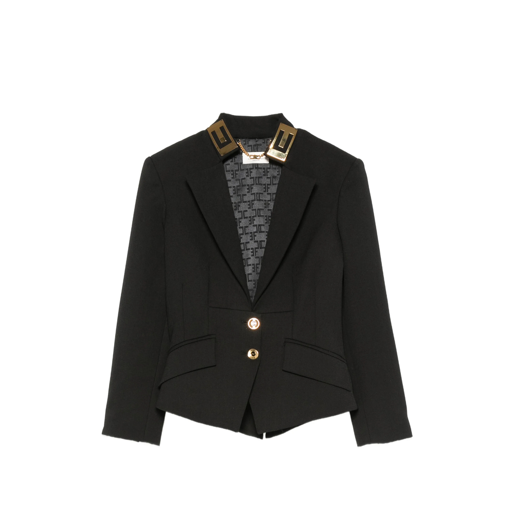 Elisabetta Franchi Double-button Peaked-lapel Blazer