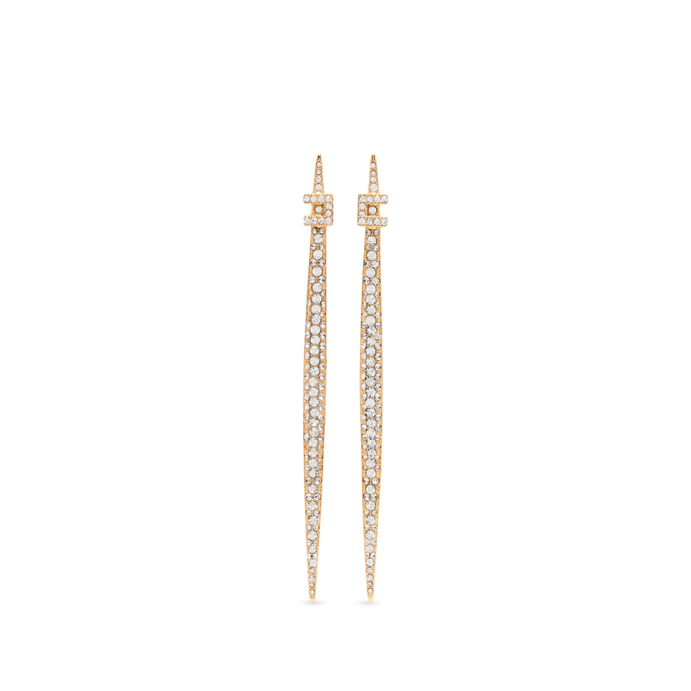 Elisabetta Franchi Crystal-embellished Drop Earrings
